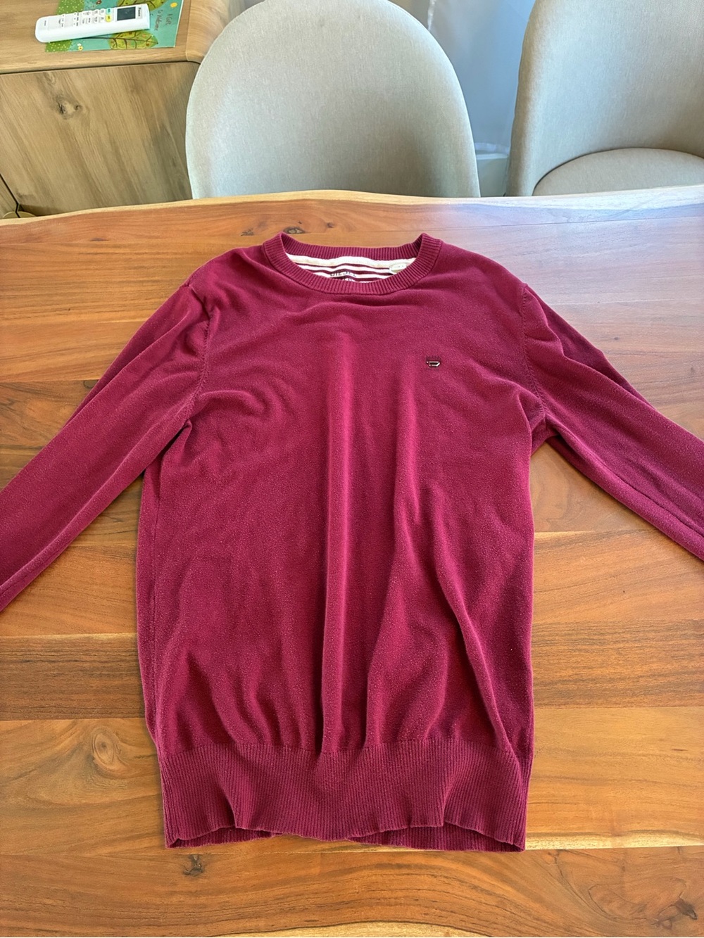 Diesel Men's Crewneck Sweater in Burgundy